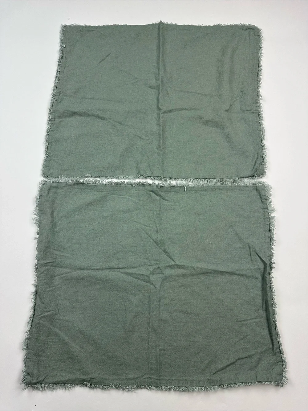 Casaluna Rayon Linen Full / Queen Pillow Cases Sage Green Two